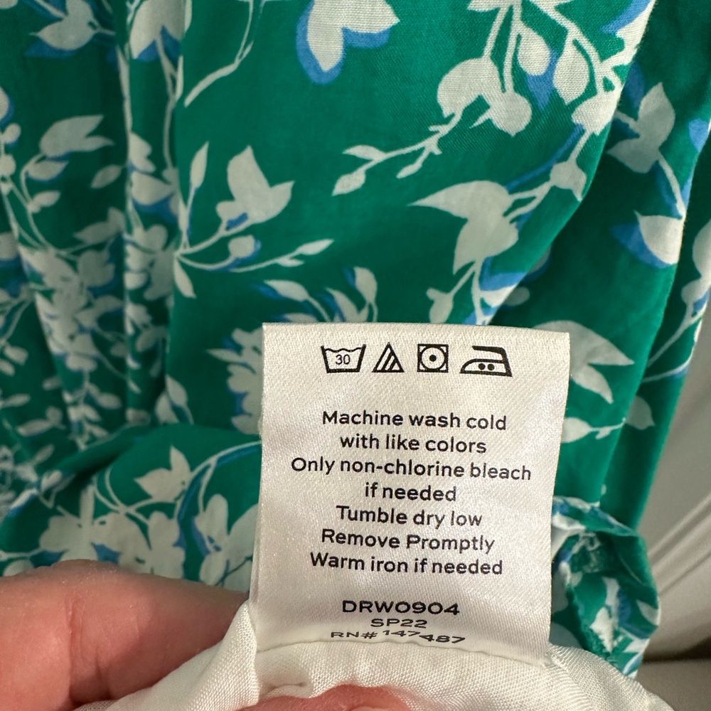 Draper James Green Floral Midi Dress - Picture 4 of 5
